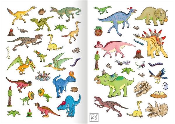 Produktbild: MINI-Stickerheft &ndash; Dinosaurier