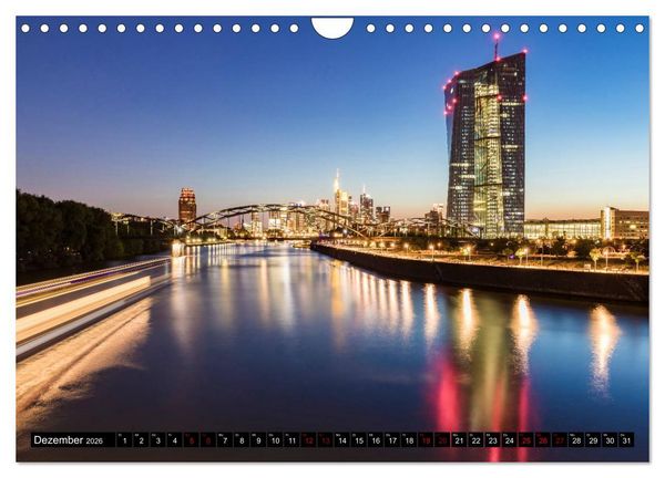 Produktbild: FRANKFURT Impressionen aus Mainhattan (Wandkalender 2026 DIN A4 quer), CALVENDO Monatskalender