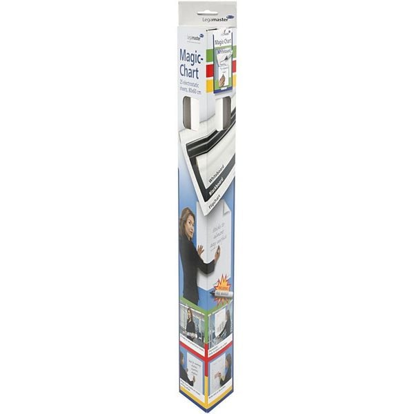 Produktbild: Creativ Company Whiteboard Folie, L 80 cm, B 60 cm, Wei&szlig;, 25 Blatt/1 Rolle