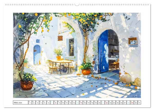 Produktbild: Mediterrane Landschaften (Wandkalender 2026 DIN A2 quer), CALVENDO Monatskalender