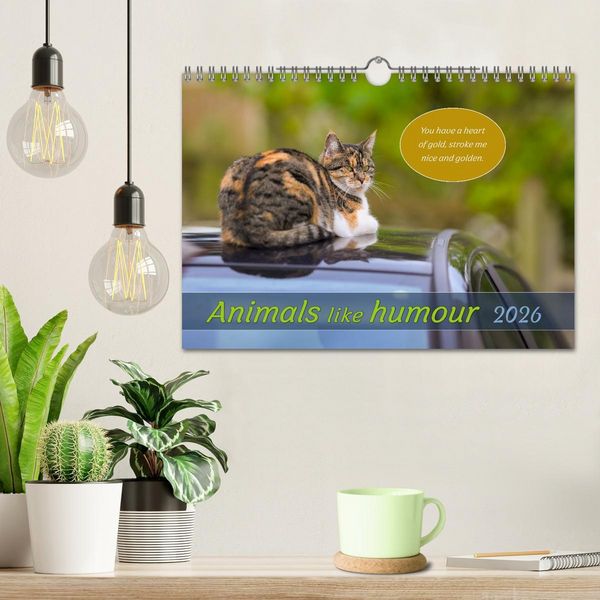 Produktbild: Animals like humour (Wall Calendar 2026 DIN A4 landscape), CALVENDO 12 Month Wall Calendar