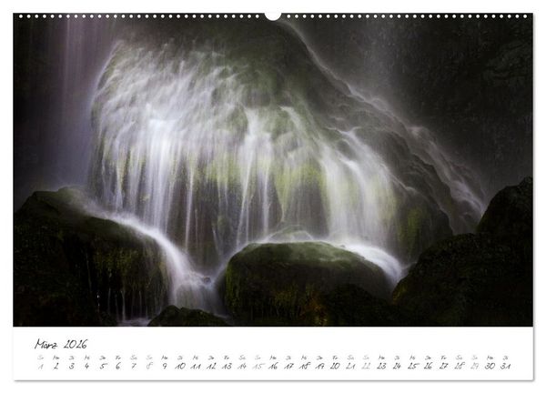 Produktbild: Wasserf&auml;lle klein und gro&szlig; (Wandkalender 2026 DIN A2 quer), CALVENDO Monatskalender