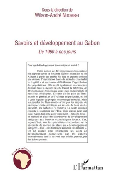 Produktbild: Savoirs et d&eacute;veloppement au Gabon