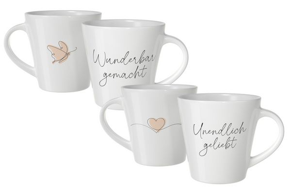 Produktbild: Tassenset &ndash; geliebt & wunderbar