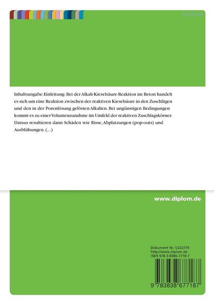 Produktbild: Aspekte zur Entwicklung einer Schnellpr&uuml;fmethode zum Nachweis der Alkali-Kiesels&auml;ure-Reaktion an Betonen