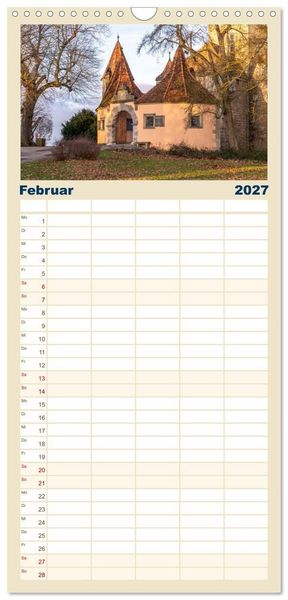 Produktbild: Familienplaner 2027 - Ein Spaziergang durch Rothenburg ob der Tauber mit 5 Spalten (Wandkalender, 21 x 45 cm) CALVENDO