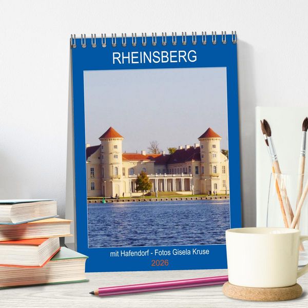 Produktbild: Rheinsberg mit Hafendorf (Tischkalender 2026 DIN A5 hoch), CALVENDO Monatskalender