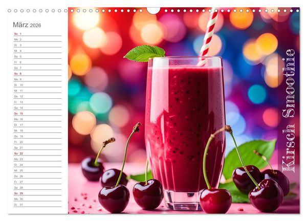 Produktbild: Kirschlust - K&ouml;stlichkeiten aus und mit Kirschen (Wandkalender 2026 DIN A3 quer), CALVENDO Monatskalender