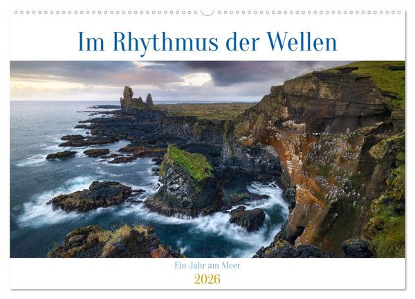 Im Rhythmus der Wellen - Ein Jahr am Meer (Wandkalender 2026 DIN A2 quer), CALVENDO Monatskalender