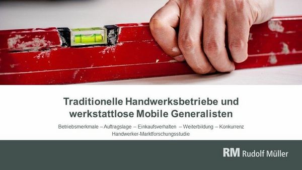 Produktbild: Traditionelle Handwerksbetriebe und werkstattlose Mobile Generalisten (PDF)