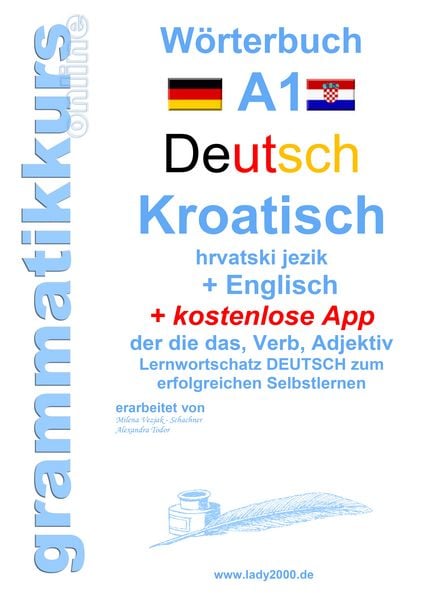 Produktbild: W&ouml;rterbuch Deutsch - KROATISCH- Englisch Niveau A1