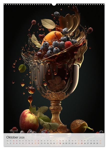 Produktbild: Fantasie Eiskreationen (Wandkalender 2026 DIN A2 hoch), CALVENDO Monatskalender