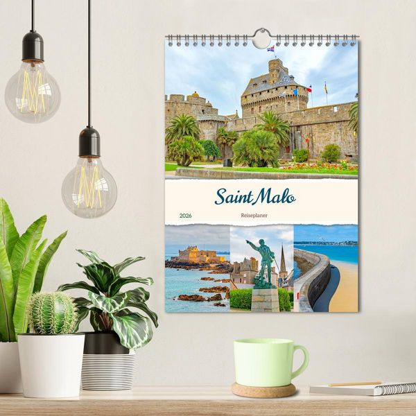 Produktbild: Saint Malo - Reiseplaner (Wandkalender 2026 DIN A4 hoch), CALVENDO Monatskalender