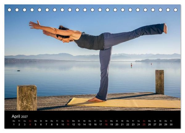 Produktbild: Yoga (Tischkalender 2027 DIN A5 quer), CALVENDO Monatskalender