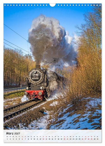 Produktbild: Mit der Dampflok durch den Harz (Wandkalender 2027 DIN A3 hoch), CALVENDO Monatskalender