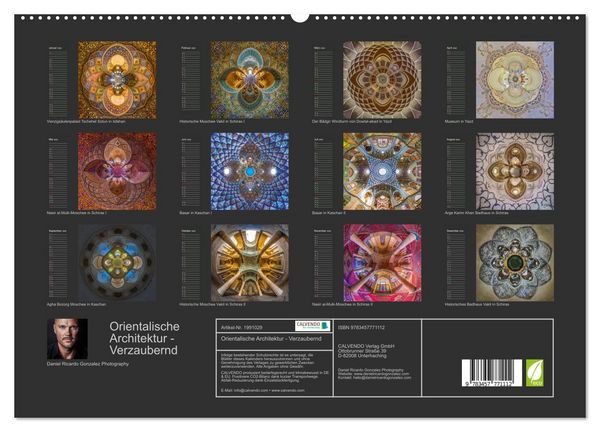 Produktbild: Orientalische Architektur - Verzaubernd (hochwertiger Premium Wandkalender 2026 DIN A2 quer), Kunstdruck in Hochglanz