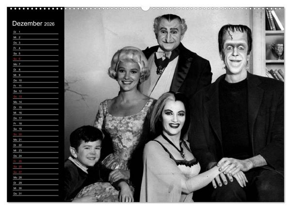 Produktbild: Kultfilme - schwarz-wei&szlig;e Klassiker (hochwertiger Premium Wandkalender 2026 DIN A2 quer), Kunstdruck in Hochglanz