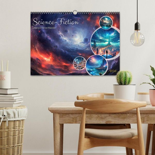Produktbild: SCIENCE-FICTION Leben auf fernen Planeten (Wandkalender 2026 DIN A3 quer), CALVENDO Monatskalender