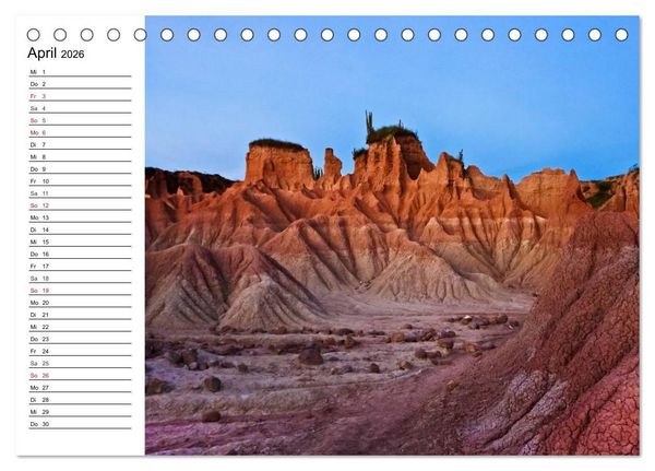 Produktbild: Kolumbien Impressionen (Tischkalender 2026 DIN A5 quer), CALVENDO Monatskalender