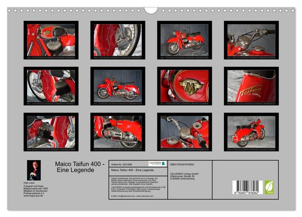 Produktbild: Maico Taifun 400 - Eine Legende (Wandkalender 2026 DIN A3 quer), CALVENDO Monatskalender