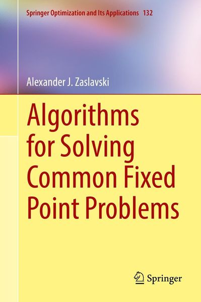 Produktbild: Algorithms for Solving Common Fixed Point Problems