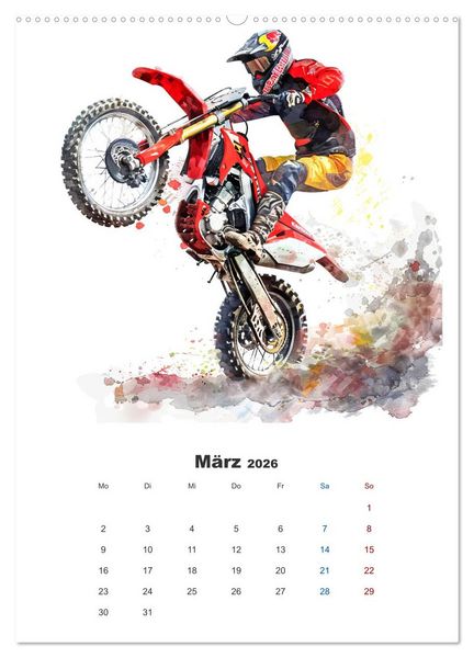Produktbild: Zweirad Extrem (Wandkalender 2026 DIN A2 hoch), CALVENDO Monatskalender