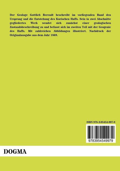 Produktbild: Die Geologie des Kurischen Haffs