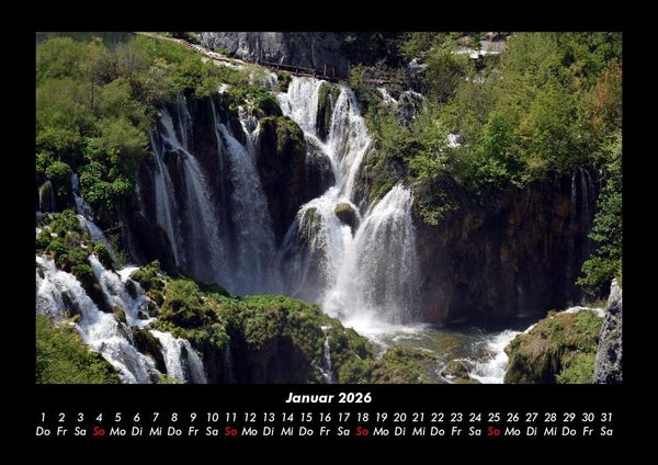 Produktbild: Wasserf&auml;lle 2026 Fotokalender DIN A3
