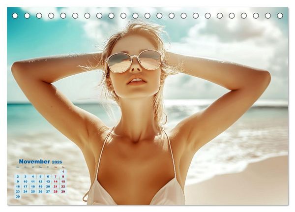 Produktbild: Entspannen am Strand (Tischkalender 2026 DIN A5 quer), CALVENDO Monatskalender