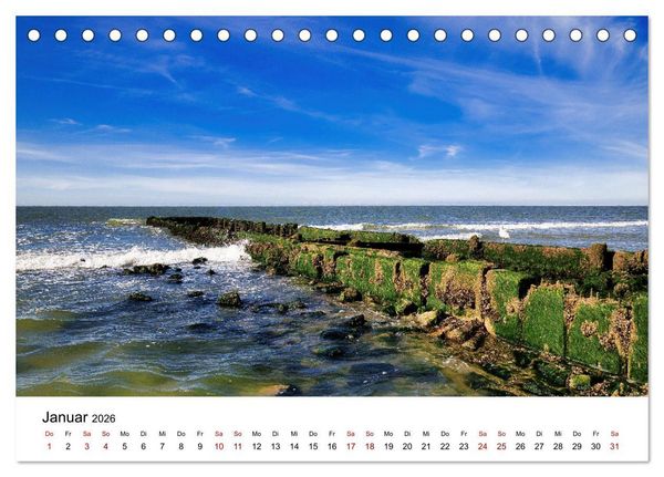 Produktbild: Norderney Paradies in der Nordsee (Tischkalender 2026 DIN A5 quer), CALVENDO Monatskalender
