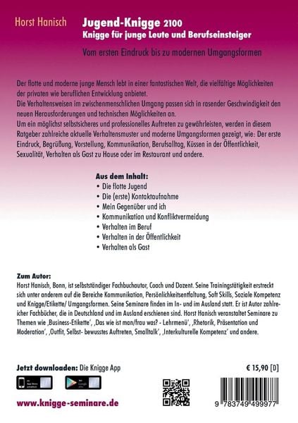 Produktbild: Jugend-Knigge 2100