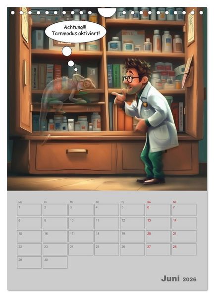 Produktbild: Ein Arzt f&uuml;r alle Felle (Wandkalender 2026 DIN A4 hoch), CALVENDO Monatskalender