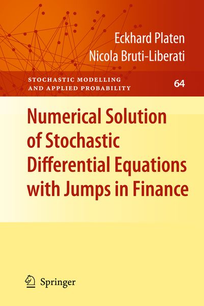 Produktbild: Numerical Solution of Stochastic Differential Equations with Jumps in Finance