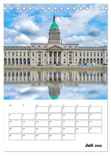 Produktbild: Dublin - faszinierende irische Hauptstadt (Tischkalender 2026 DIN A5 hoch), CALVENDO Monatskalender
