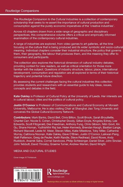 Produktbild: The Routledge Companion to the Cultural Industries