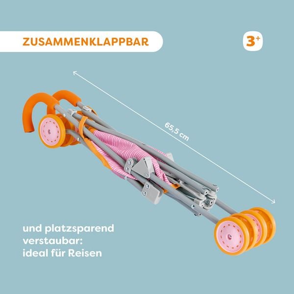 Produktbild: HABA 2013338001 - Puppenbuggy Regenbogen