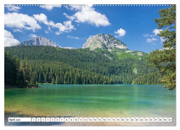 Produktbild: Montenegro - Das Land der schwarzen Berge (Wandkalender 2026 DIN A2 quer), CALVENDO Monatskalender