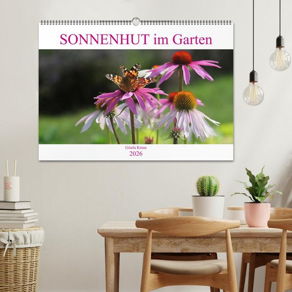 Produktbild: Sonnenhut im Garten (Wandkalender 2026 DIN A2 quer), CALVENDO Monatskalender