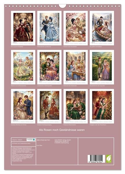 Produktbild: Als Rosen noch Gest&auml;ndnisse waren (Wandkalender 2027 DIN A3 hoch), CALVENDO Monatskalender