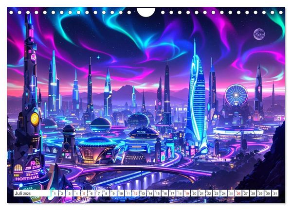 Produktbild: Neuer Morgen Mars (Wandkalender 2026 DIN A4 quer), CALVENDO Monatskalender