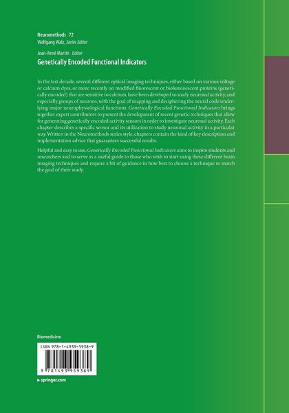 Produktbild: Genetically Encoded Functional Indicators