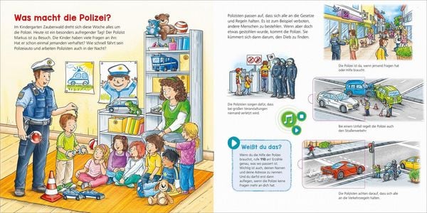 Produktbild: BOOKii&reg; WAS IST WAS Kindergarten Komm mit zur Polizei!