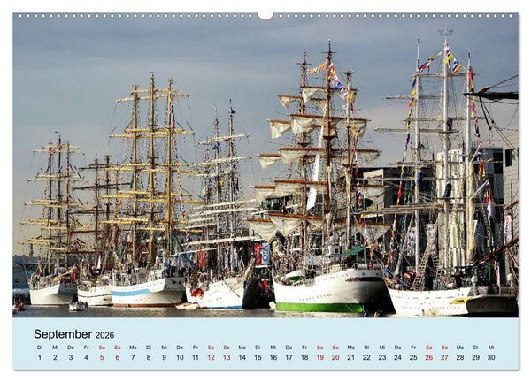 Produktbild: Parade der Windjammer - 2026 (hochwertiger Premium Wandkalender 2026 DIN A2 quer), Kunstdruck in Hochglanz