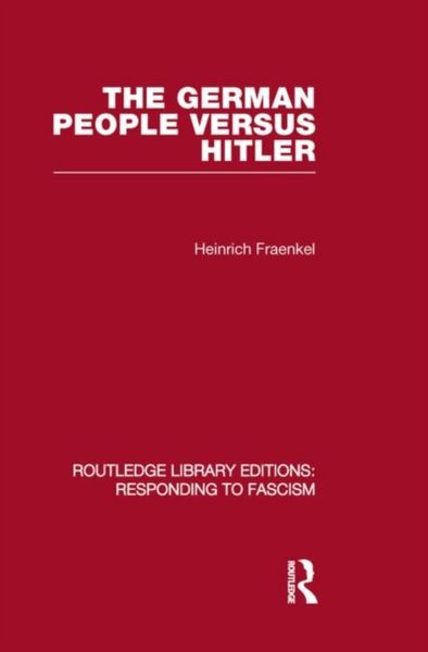 Produktbild: Fraenkel, H: The German People Versus Hitler