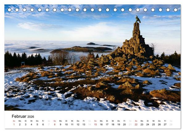 Produktbild: Naturerlebnis im Biosph&auml;renreservat Rh&ouml;n (Tischkalender 2026 DIN A5 quer), CALVENDO Monatskalender