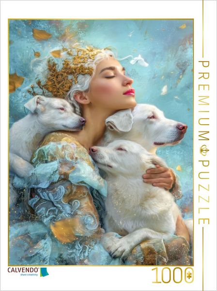 Produktbild: CALVENDO Puzzle Mensch und Tier | 1000 Teile Lege-Gr&ouml;&szlig;e 64x48cm Foto-Puzzle f&uuml;r gl&uuml;ckliche Stunden