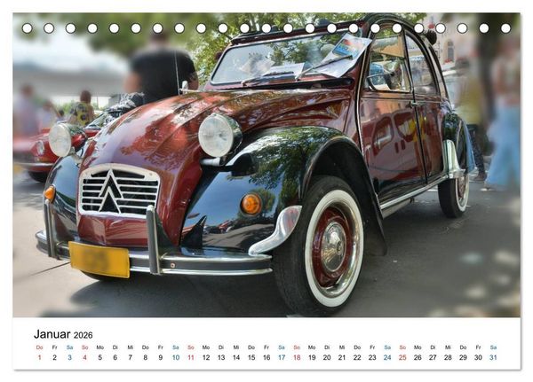 Produktbild: Oldtimer - Altes Blech in neuem Glanz (Tischkalender 2026 DIN A5 quer), CALVENDO Monatskalender