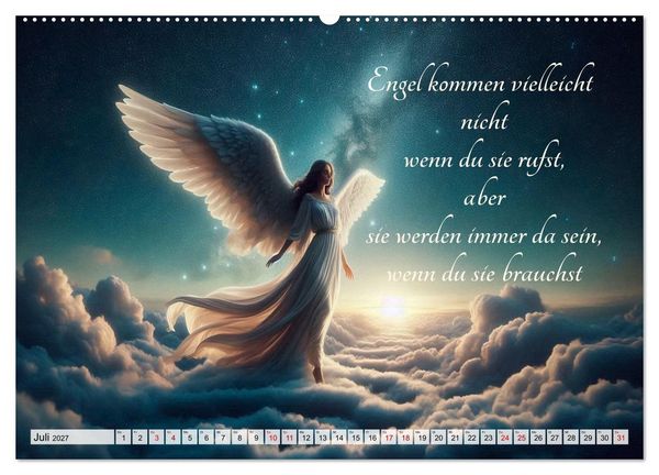 Produktbild: Wenn Engel tr&auml;umen (hochwertiger Premium Wandkalender 2027 DIN A2 quer), Kunstdruck in Hochglanz