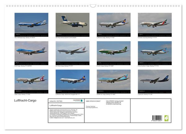 Produktbild: Luftfracht-Cargo (Wandkalender 2026 DIN A2 quer), CALVENDO Monatskalender