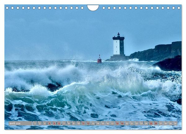 Produktbild: Phare de Kermorvan (Calendrier mural 2026 DIN A4 vertical), CALVENDO calendrier mensuel